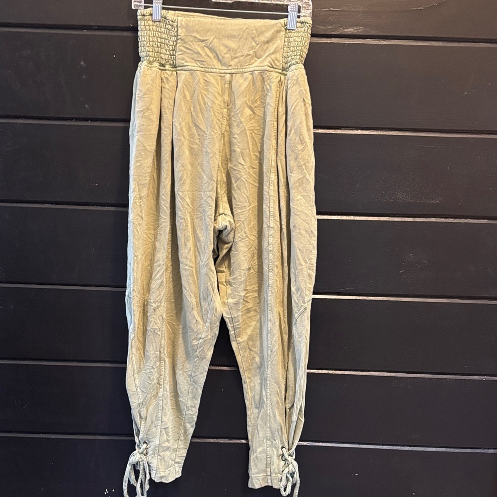 Free People Textured Mint Pants - Picture 1 of 3